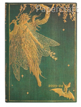 Paperblanks diář 18měsíční 2023-2024 Olive Fairy midi horizontální DE9490-6